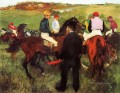 racehorses at longchamp 1875 Edgar Degas